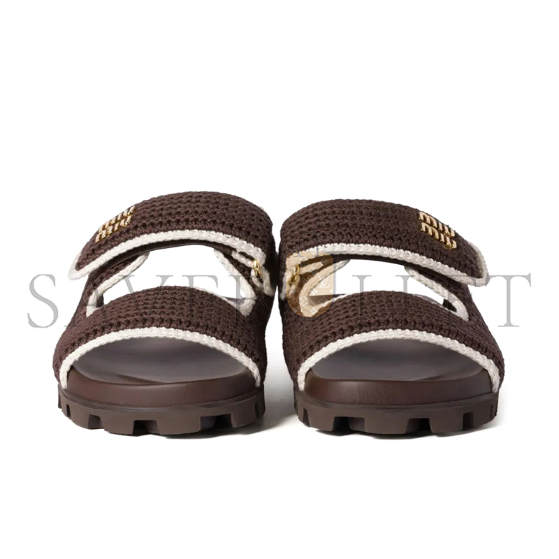 M1v M1v crochet knit slides 5xx641